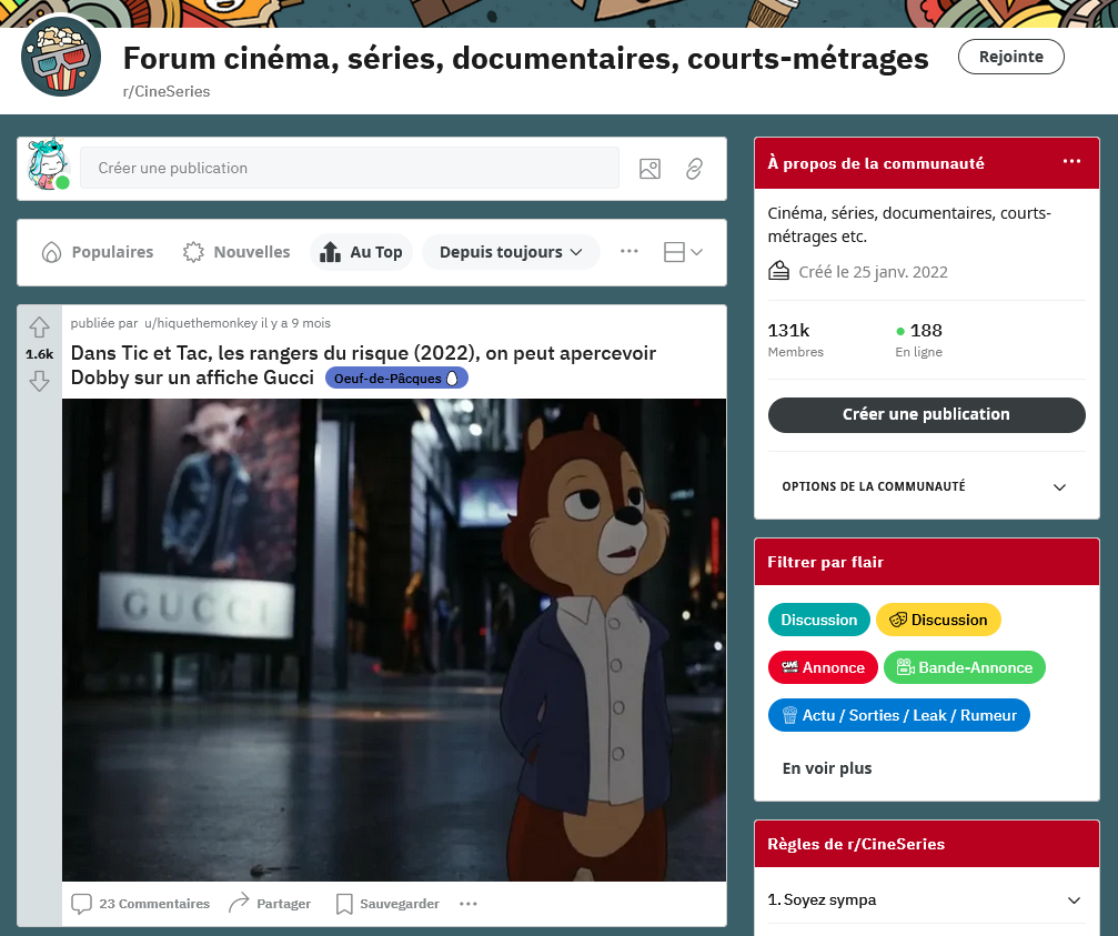 Les meilleures publications de snack content sur Reddit.