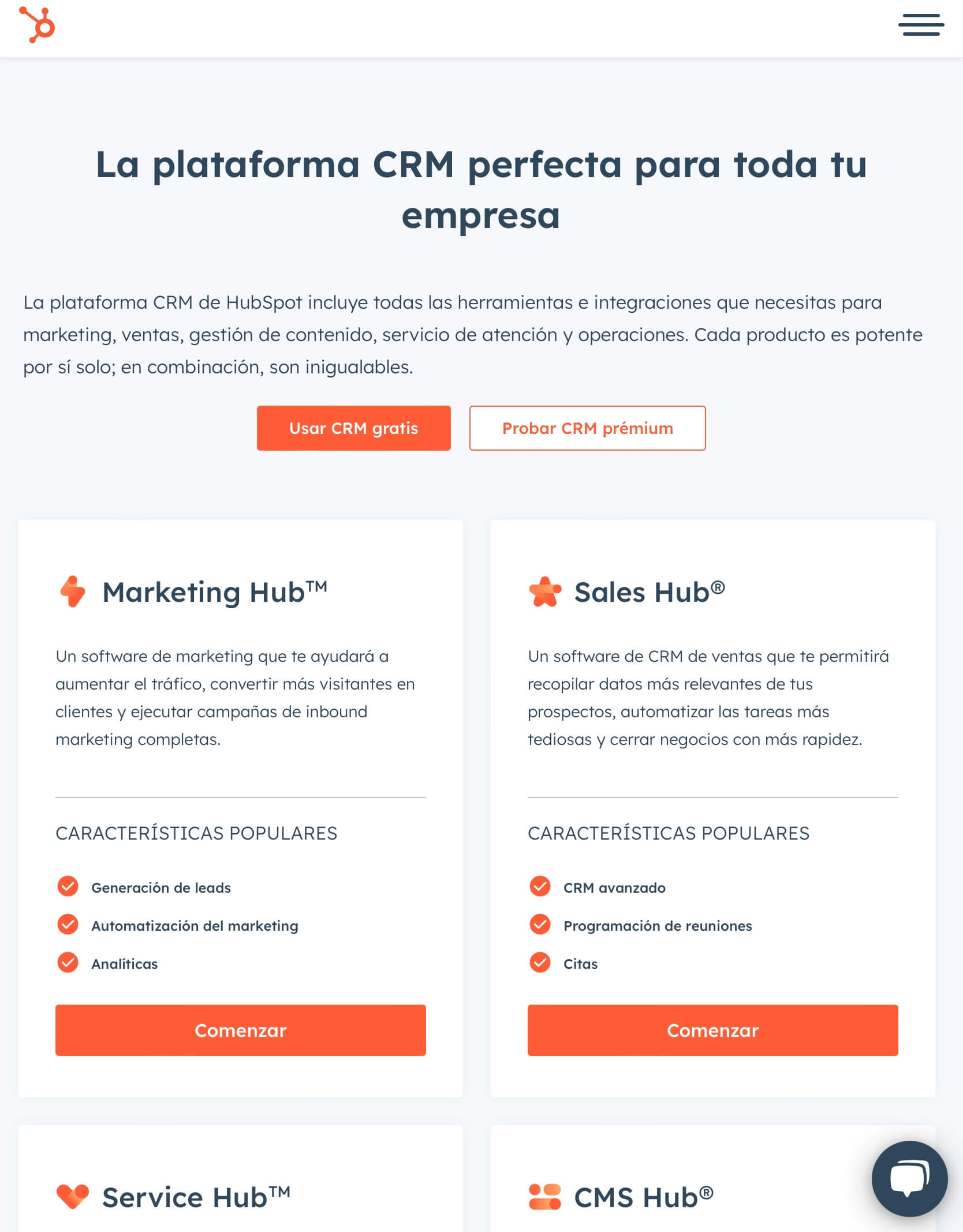 Partes de un sitio web: contenidos