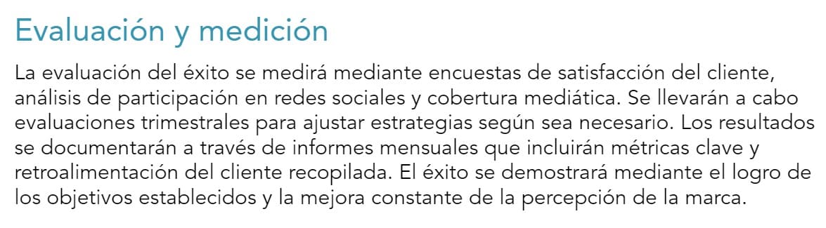 Ejemplos de plan de relaciones públicas