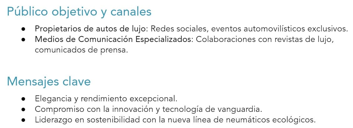 Ejemplo de plan de relaciones públicas