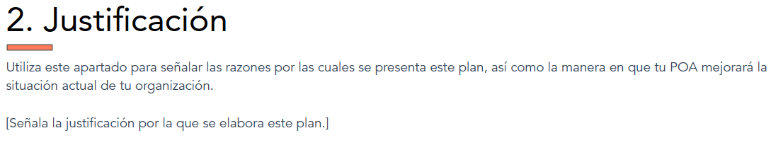 Cómo redactar un plan operativo anual, justificación