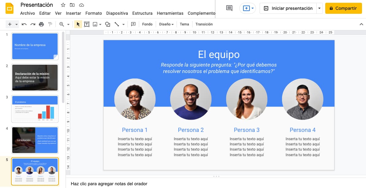 Cómo importar temas en Google Slides