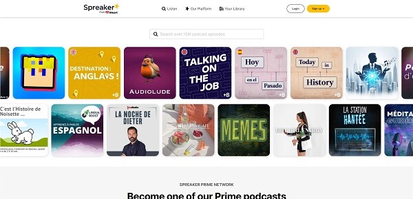 plateforme podcast Spreaker