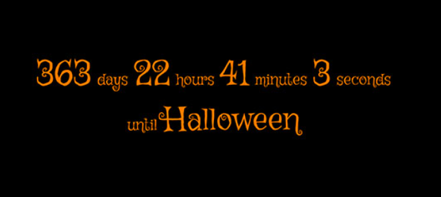 compte à rebours halloween sur site web