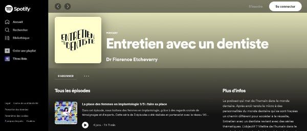 podcast entretien avec un dentiste