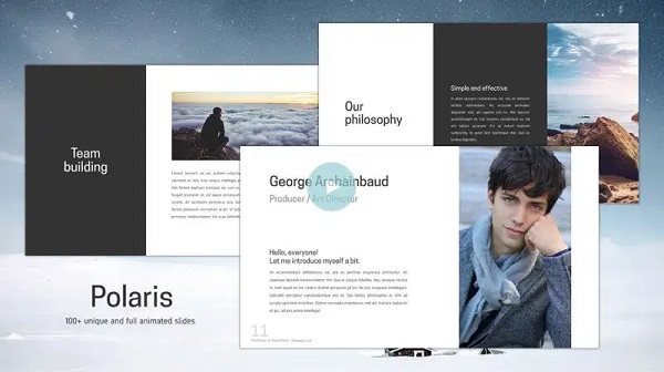 template PowerPoint Polaris