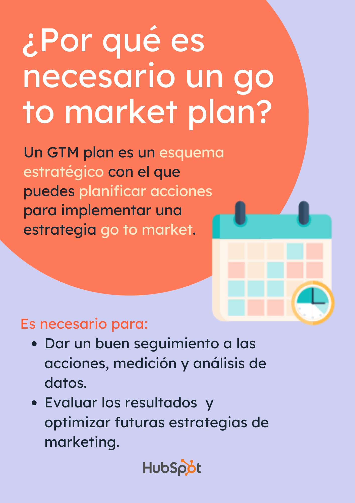 Infografía de por qué es necesario un go to market plan.