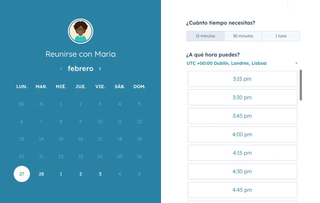 Herramienta Meetings de HubSpot para mejorar el proceso de ventas