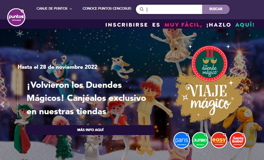 Ejemplo de programa de fidelización de Cencosud