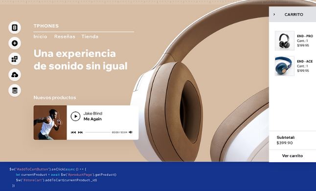 Programa para hacer páginas web de Wix