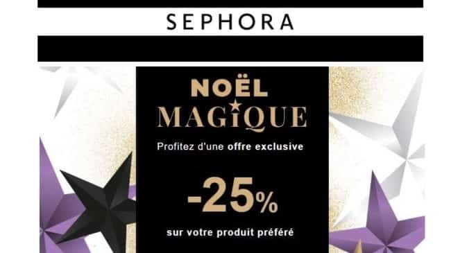 pub sephora promo Noël