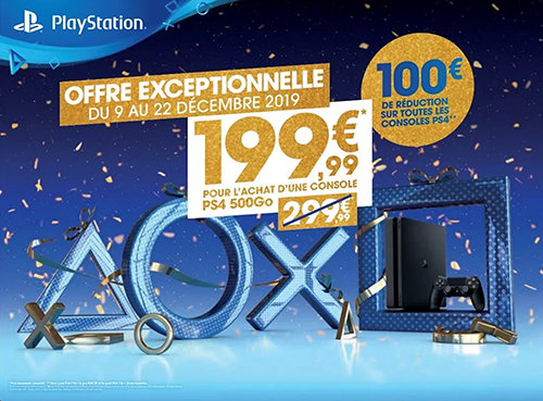promotion playstation pour les fêtes de fin d'année