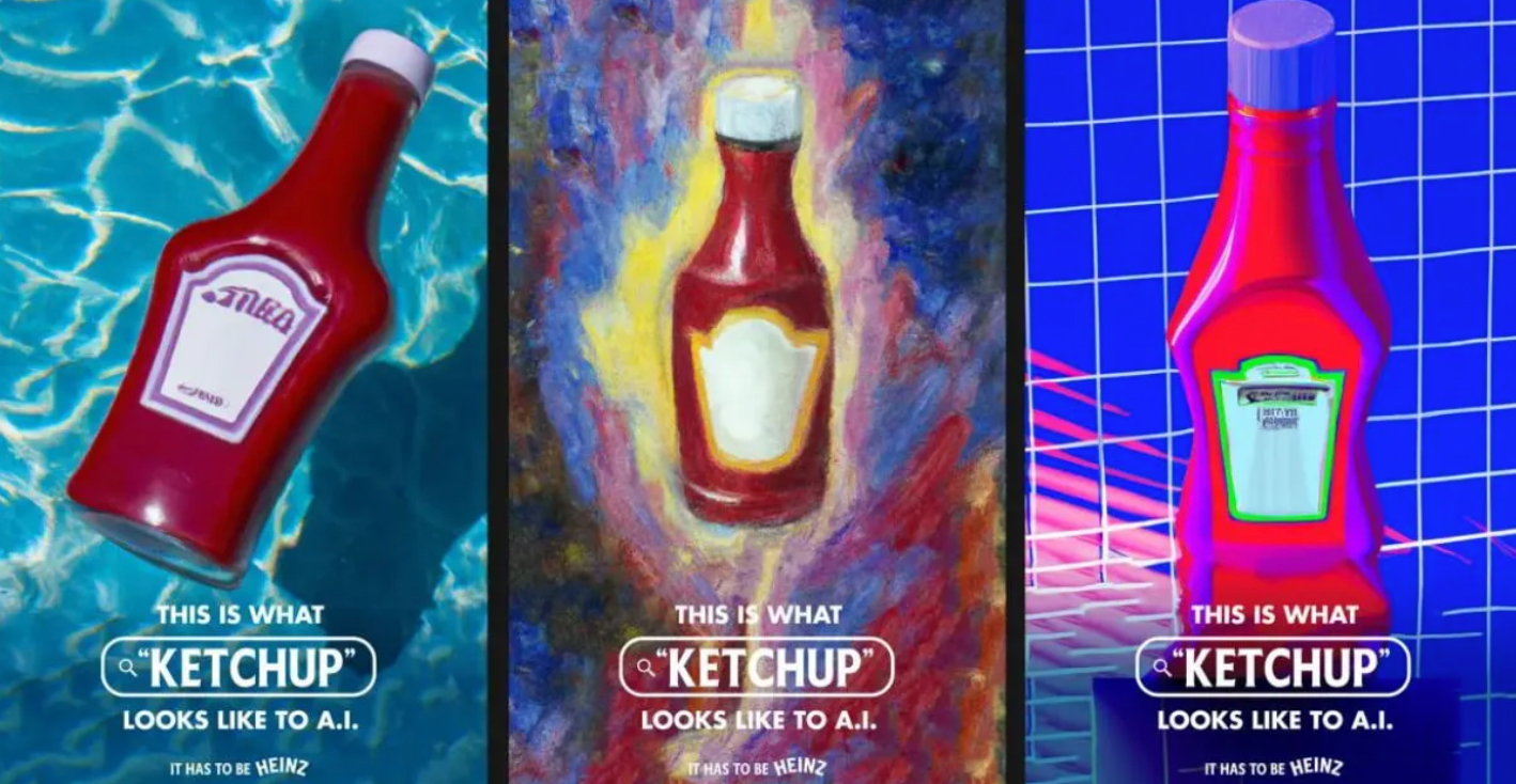 promotion du ketchup heinz par l'ia
