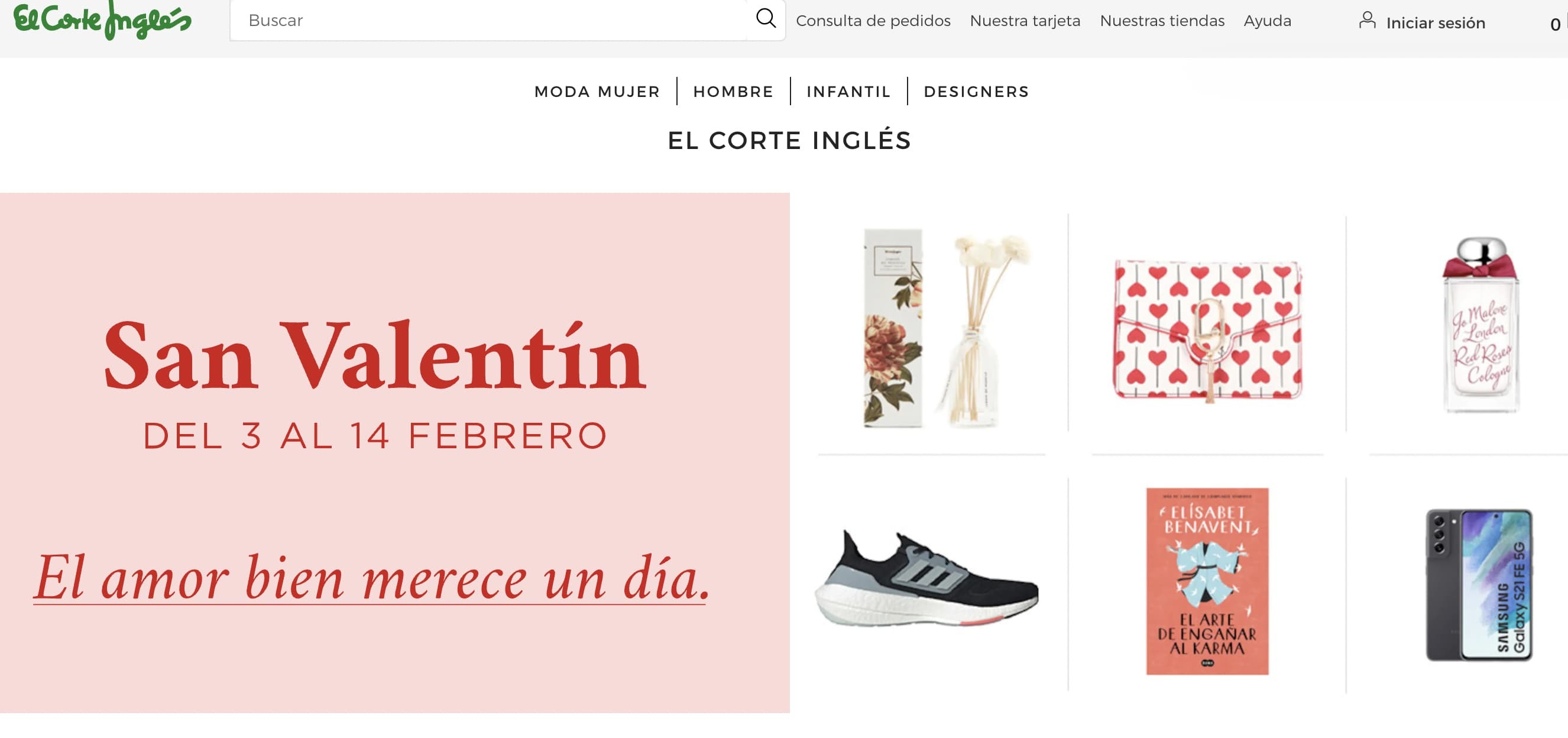 Ejemplo de público objetivo de El Corte Inglés