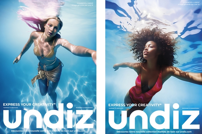 publicité undiz créée avec l'ia