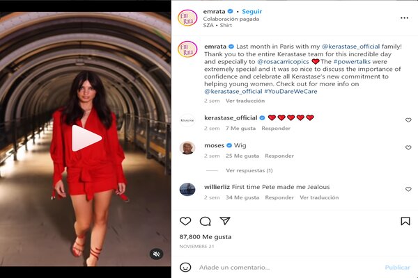 Ejemplo de publicidad online nativa en Instagram