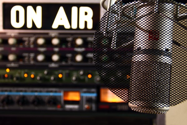 enregistrement d'une émission de radio