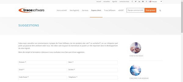 recueil suggestions client