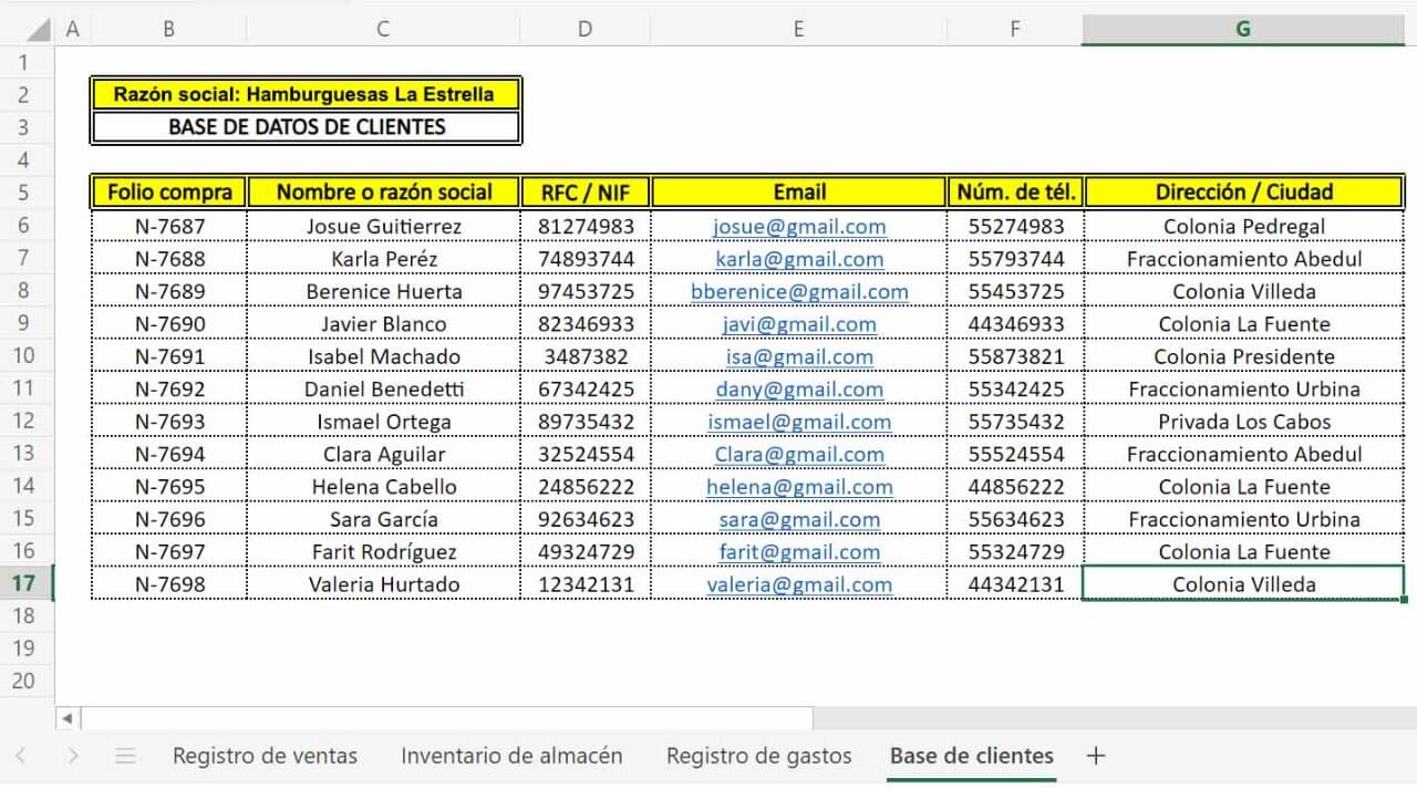 Cómo hacer un registro de ventas: Solicita más datos a los clientes