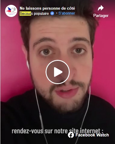 exemple publicité secours populaire