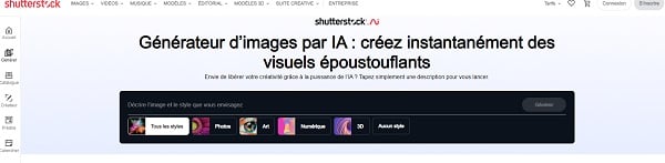 générateur image Shutterstock