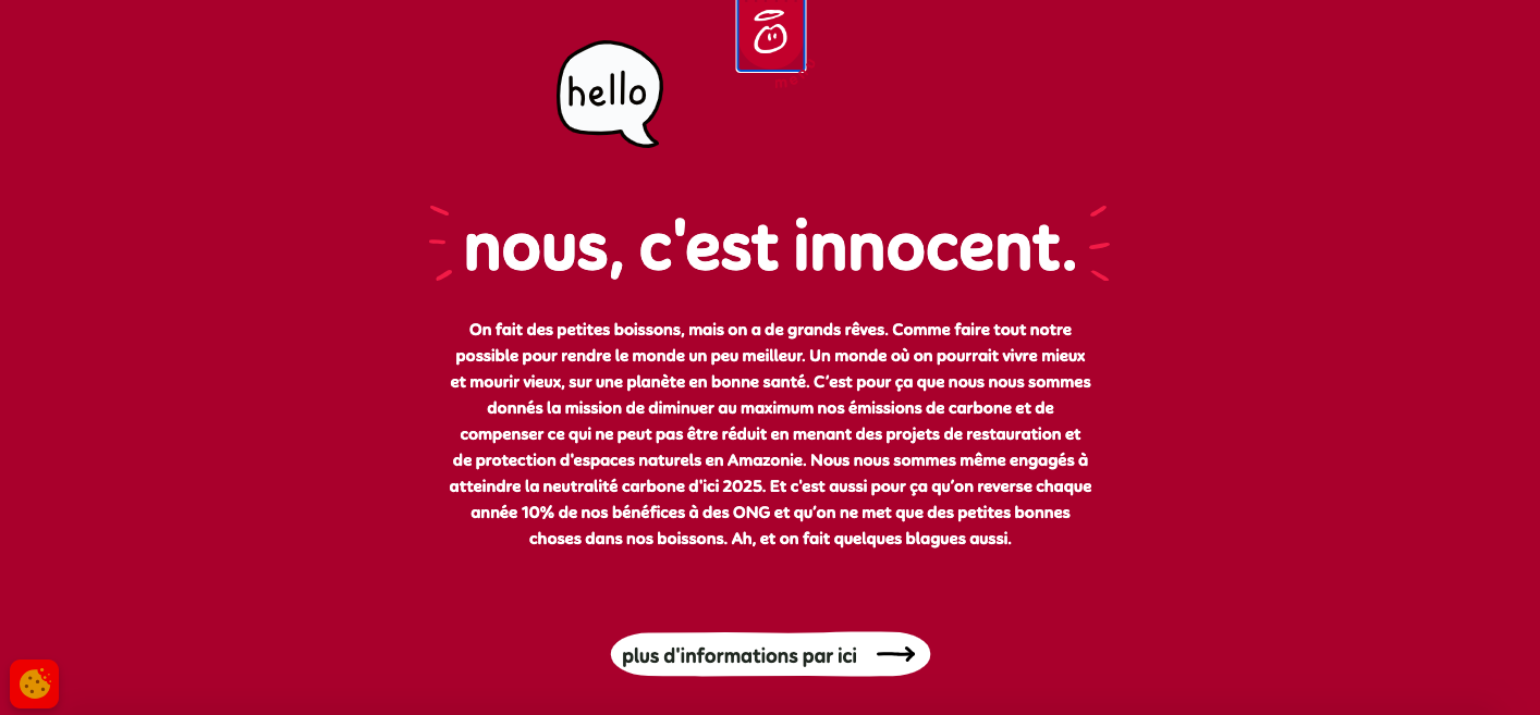 landing page innocent