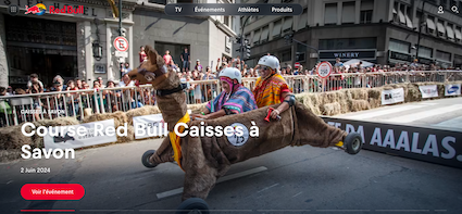 site vitrine entreprise red bull