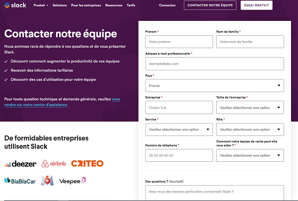 exemple ux writing Slack