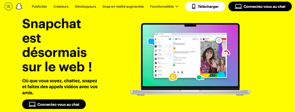 connexion au chat de snapchat