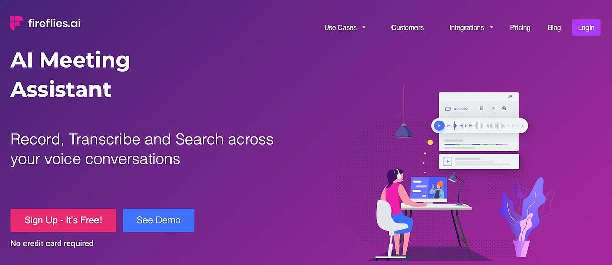 Cómo grabar una llamada con clientes: Fireflies
