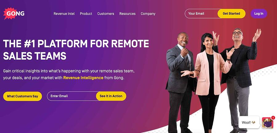 Cómo grabar una llamada con clientes, software de Gong
