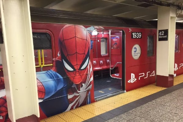 exemple publicité film spiderman