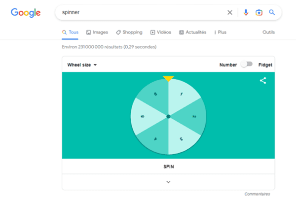 Easter Egg Google - Roulette