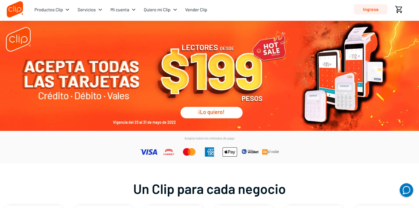 Ejemplo de startup: Clip