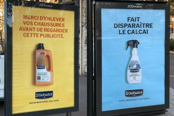 exemple publicité starwax