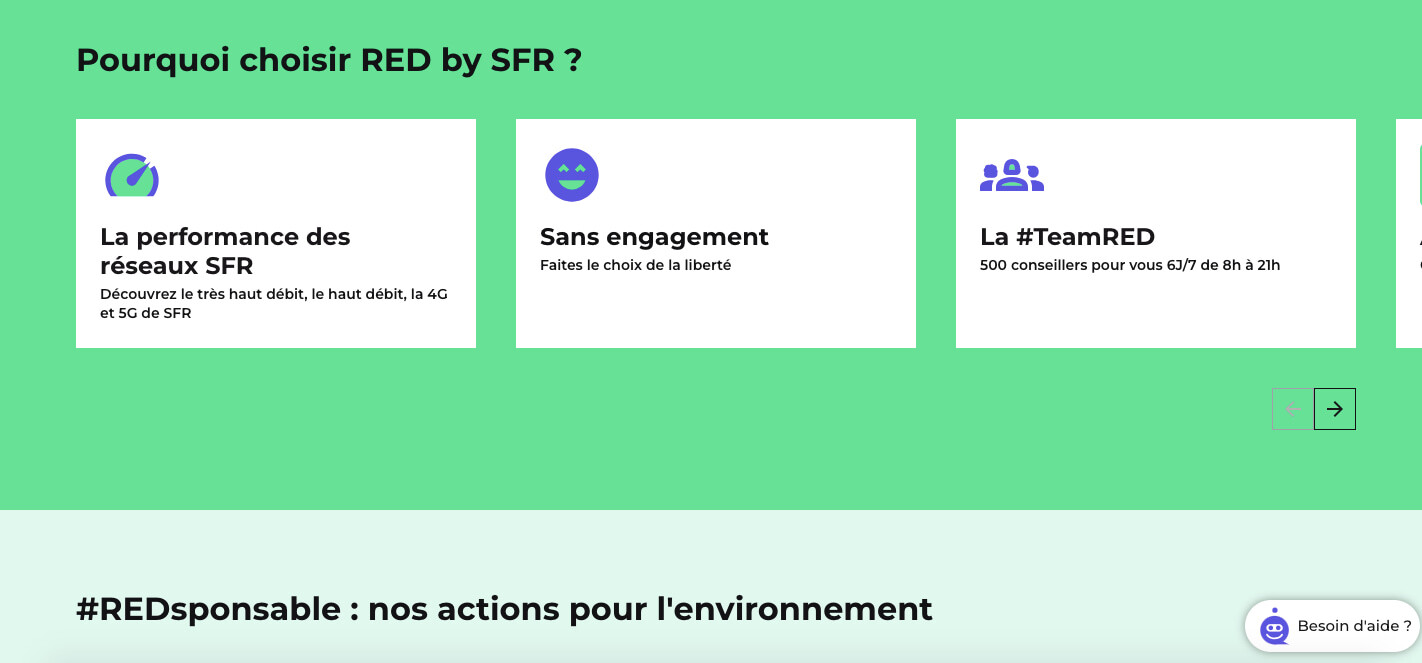 page accueil site red by sfr