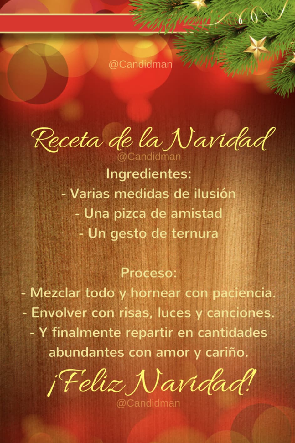 Tarjetas de Navidad para clientes: receta