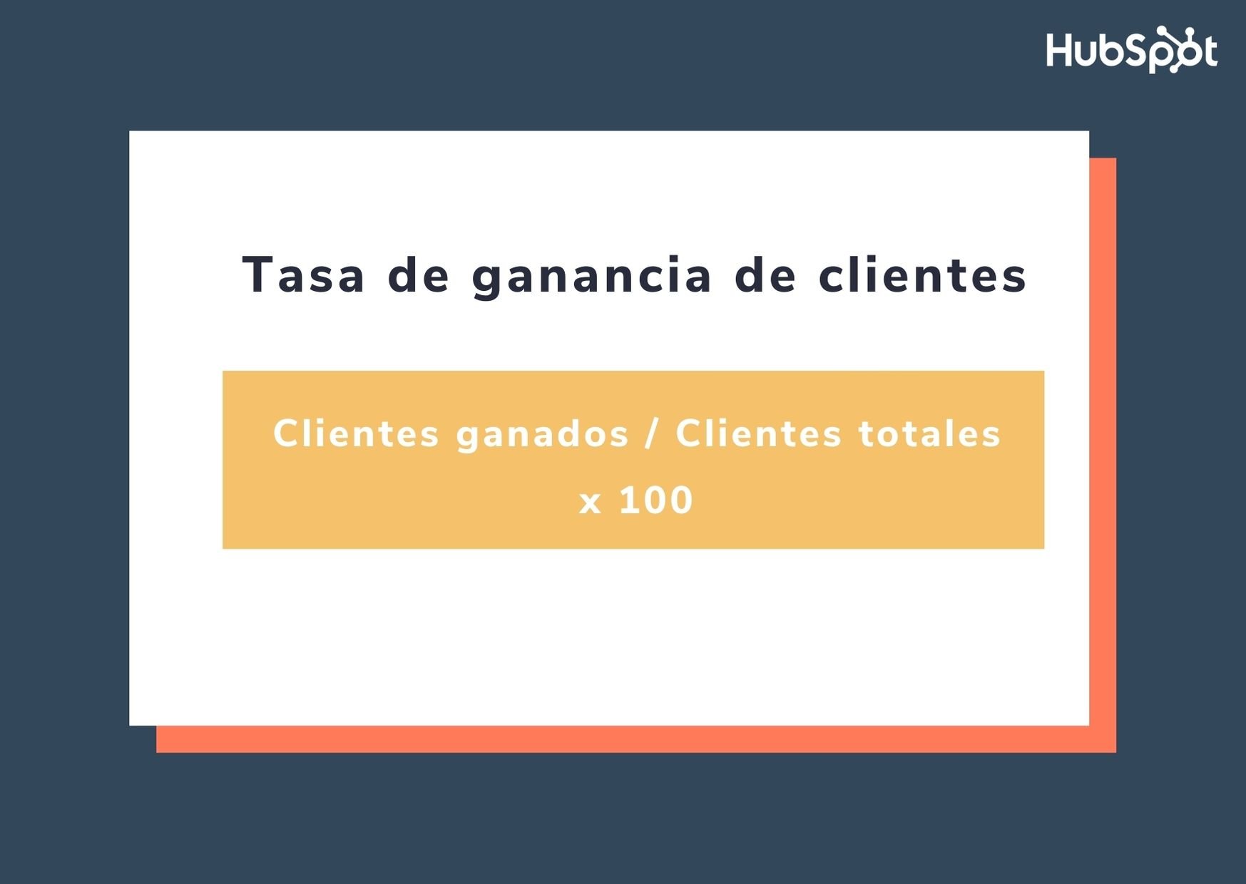 Fórmula para calcular tasa de rotación: ganancia de clientes