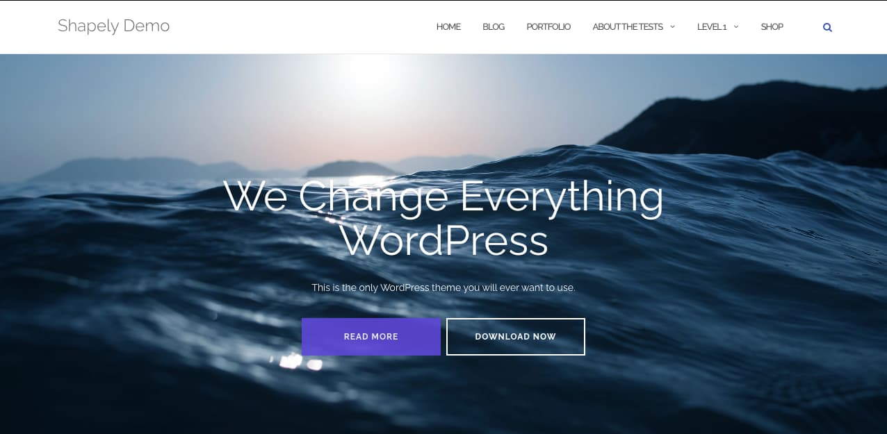 Plantilla gratuita para landing pages: Shapely