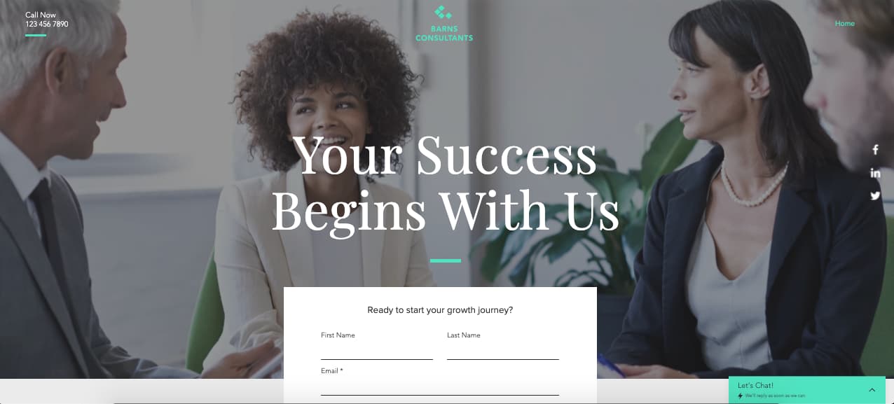 Template gratuito para landing page: Lead-Gen