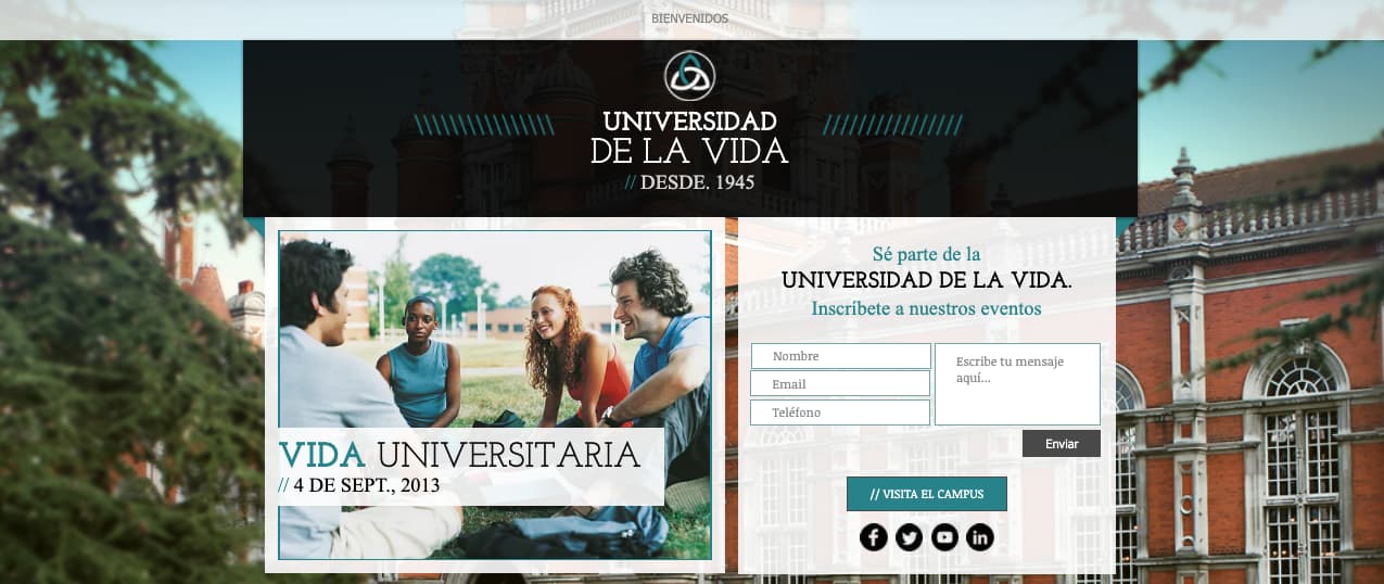 Template gratuito para landing page: