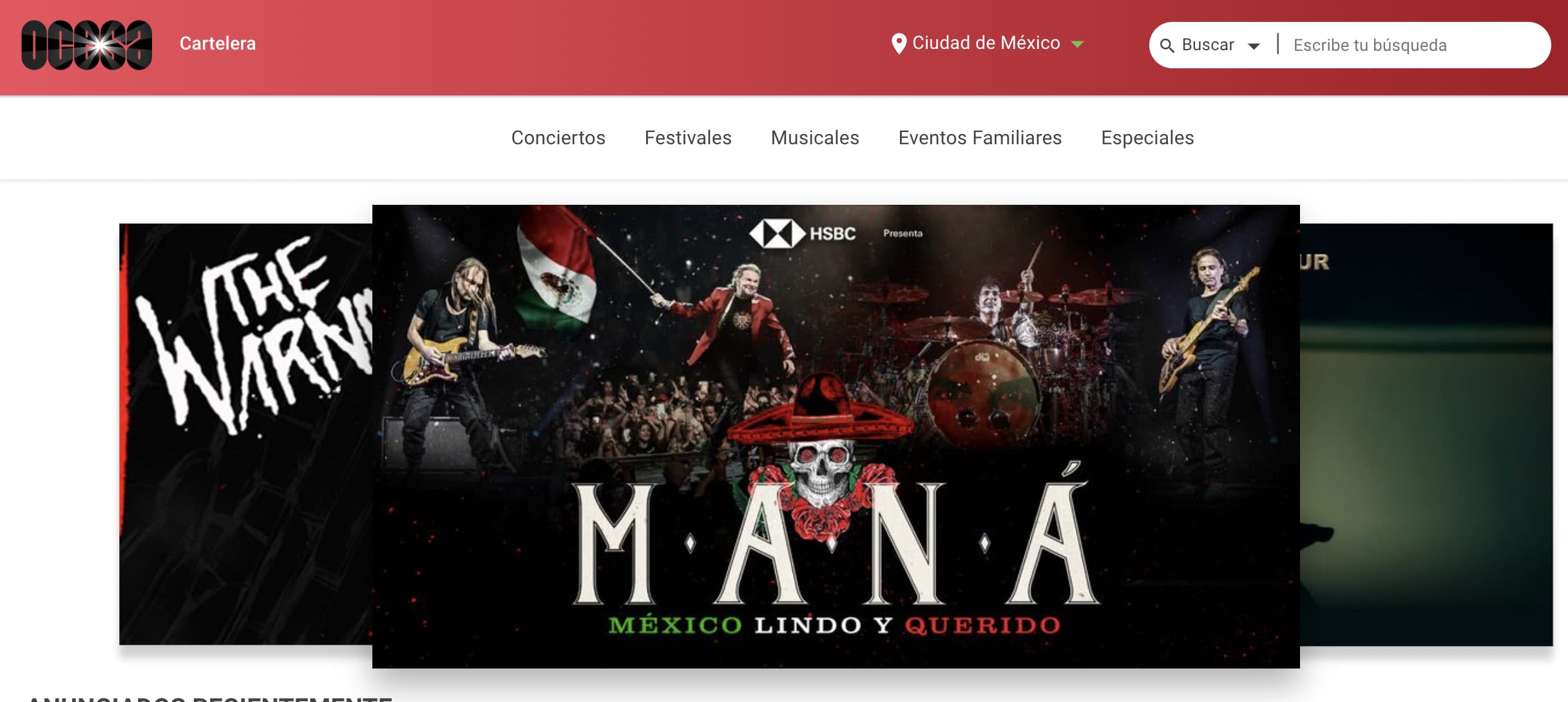 Ejemplo de tipo de descuento para crear alianzas de Ocesa