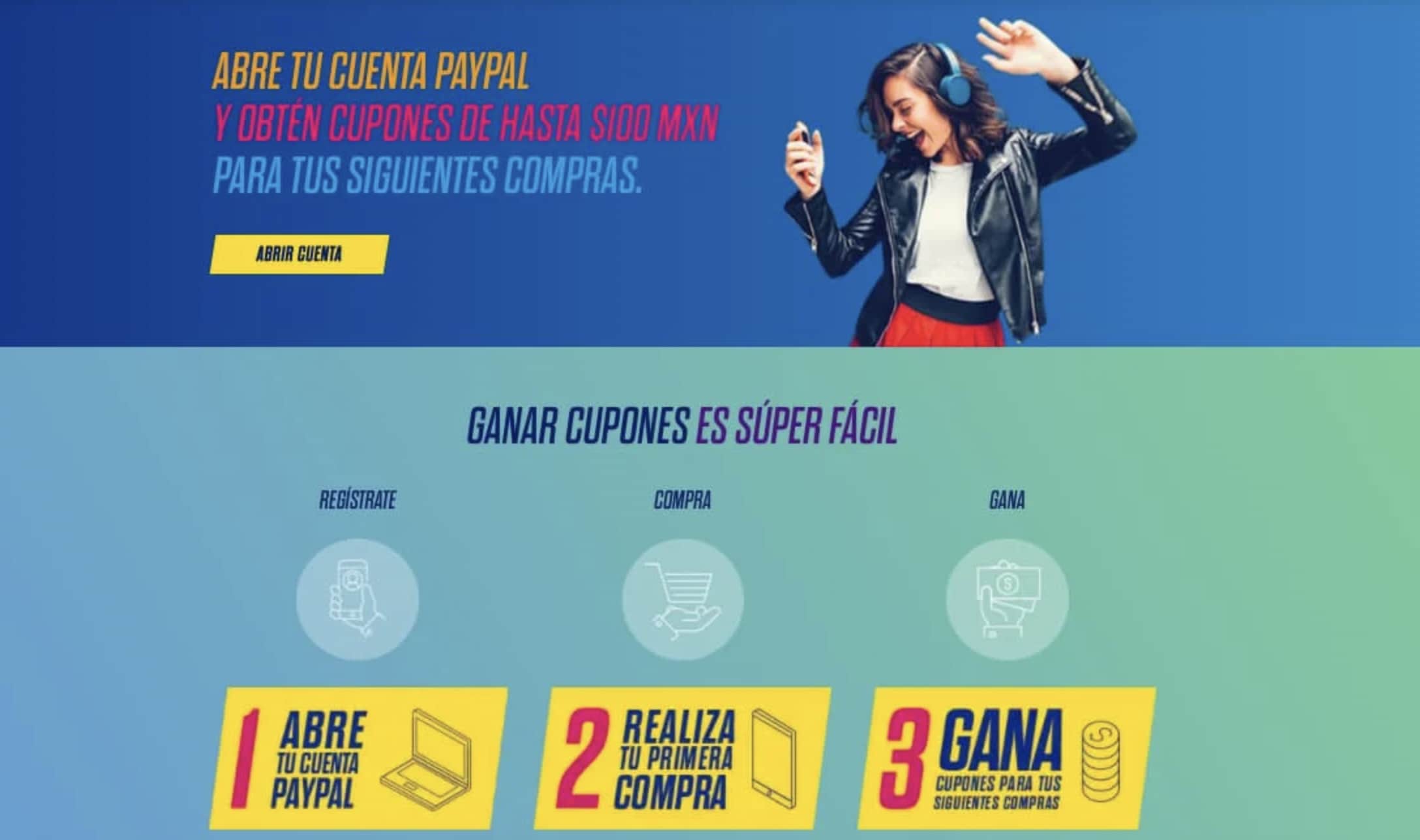 Ejemplo de tipo de descuento para recompensar de PayPal