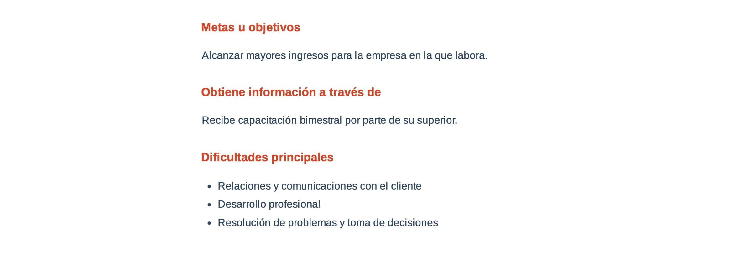 Ejemplo de user persona