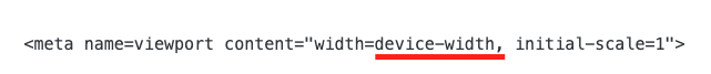 Etiqueta meta viewport: ajuste al dispositivo