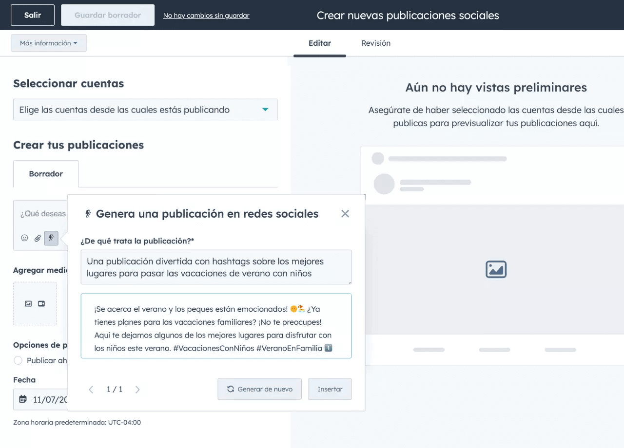 Web con inteligencia artificial: IA de HubSpot para redactar textos online