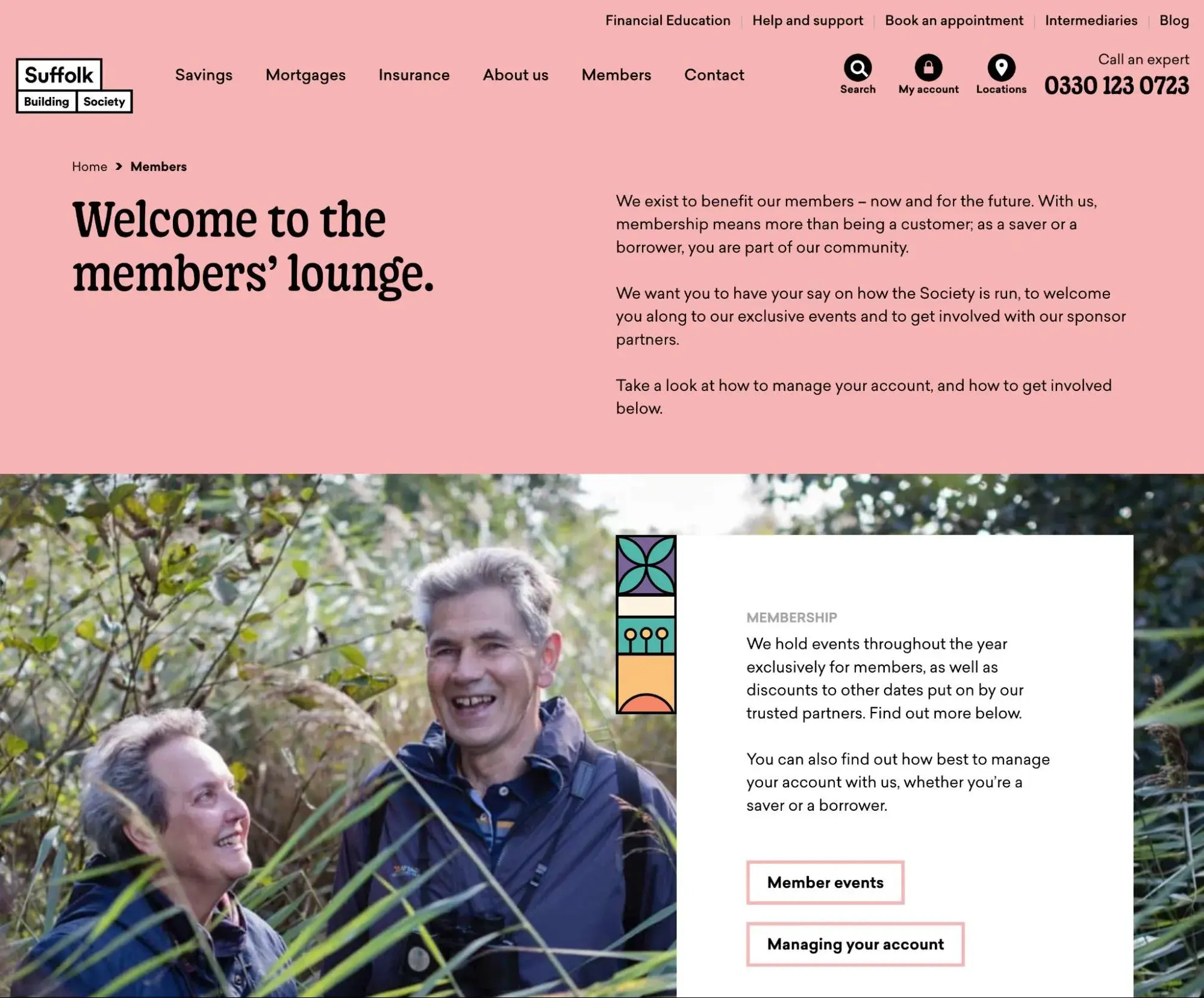 the suffolk building society members page.