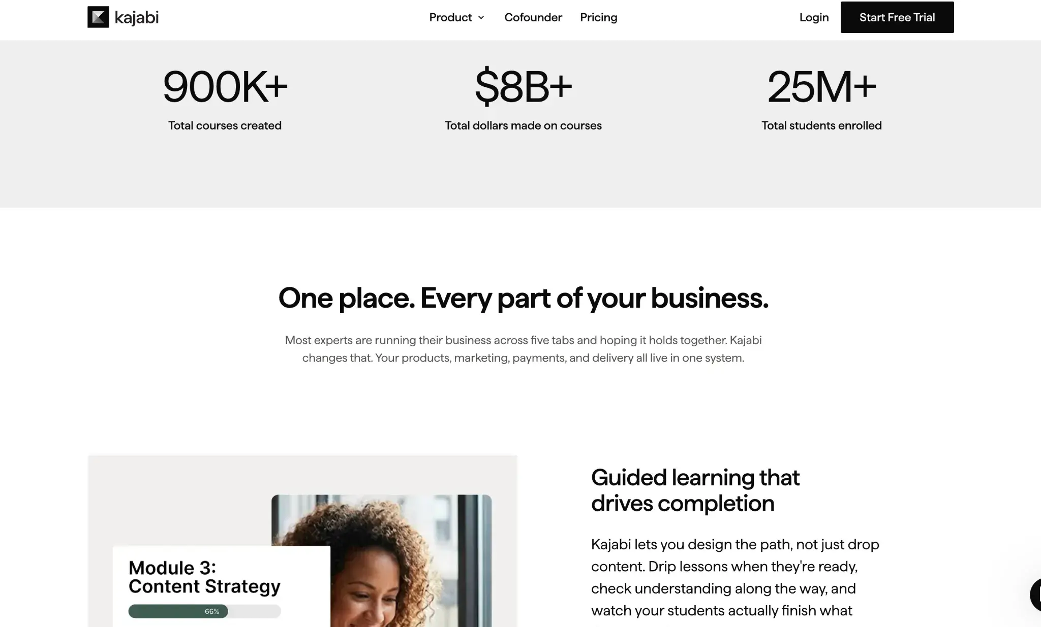 membership website builder, Kajabi