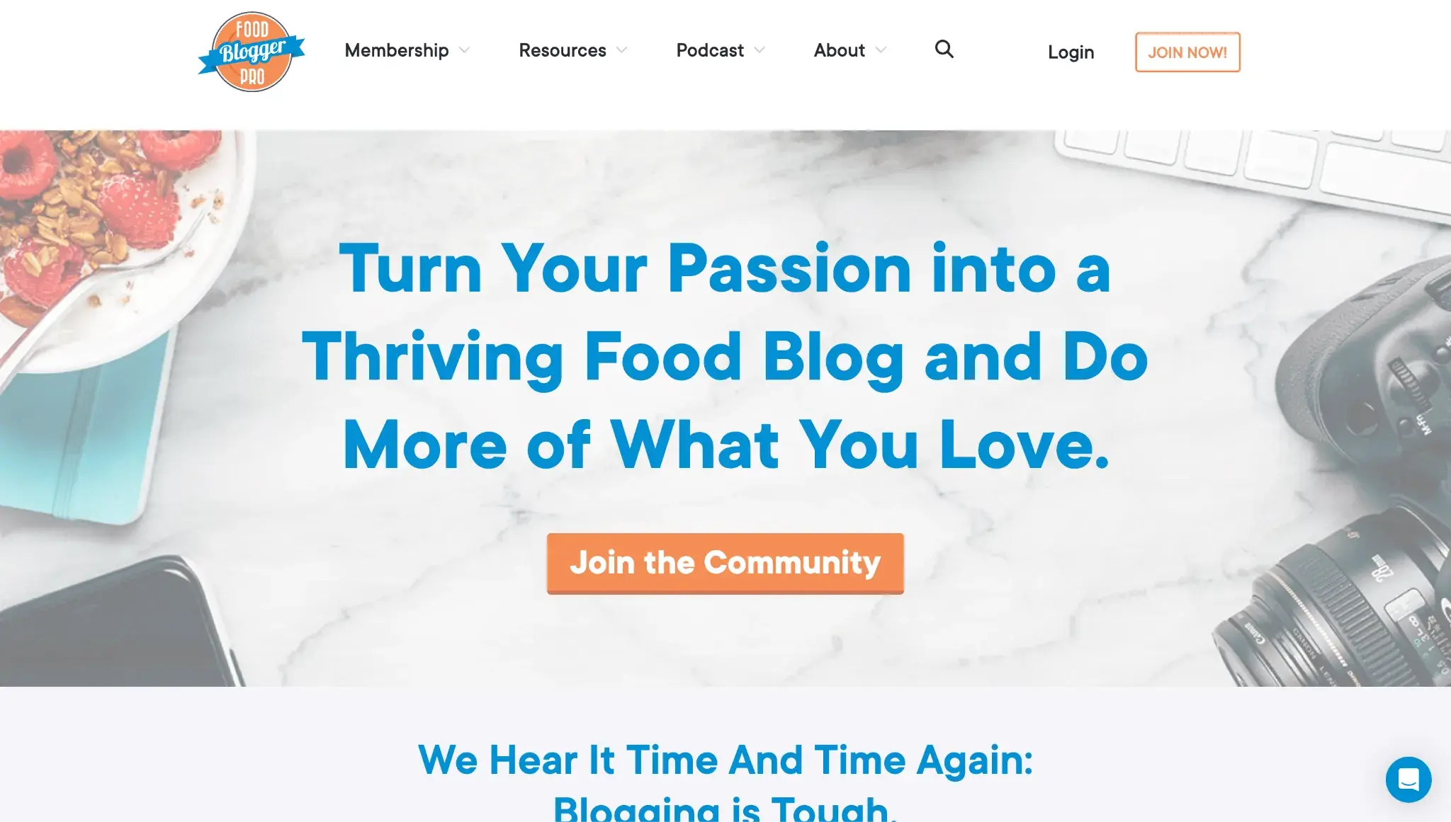 membership website builder, Food Blogger Pro