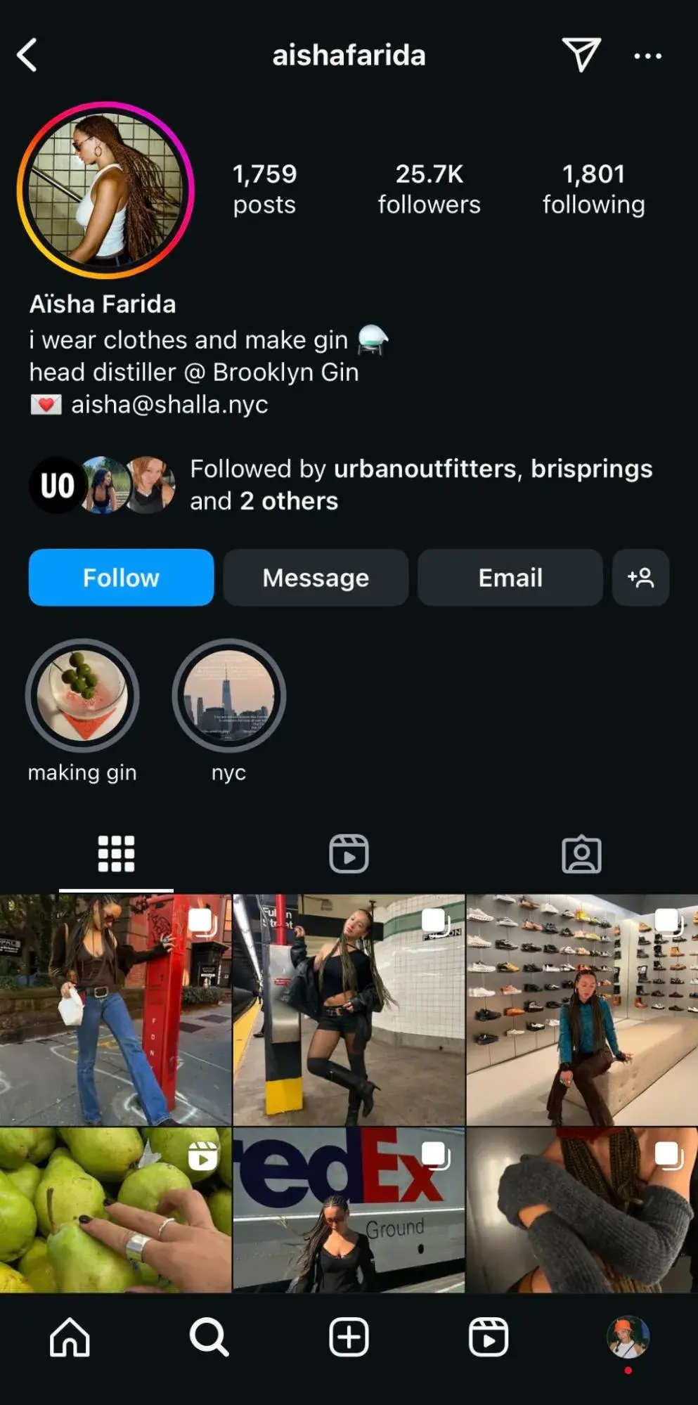 Micro influencer marketing: Click on profiles from the Suggested for you section to discover similar accounts.